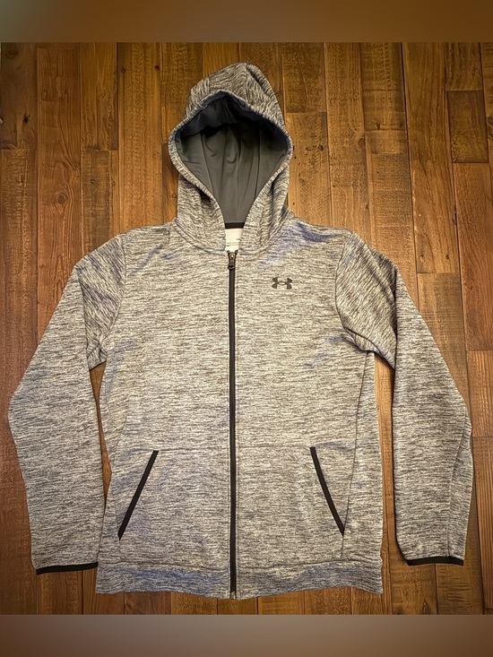 Under Armour Other - Under Armour Youth Full-Zip Hoodie – Gray Space Dye – Youth XL (Loose Fit)